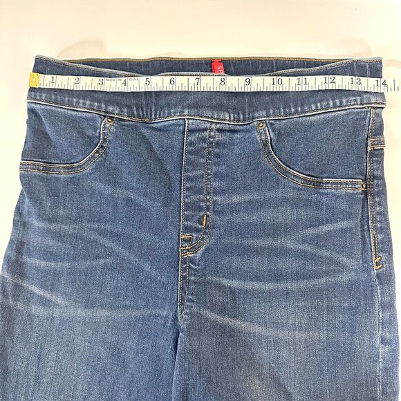 Spanx Cropped Flare Raw Hem Jeans - Picture 12 of 15